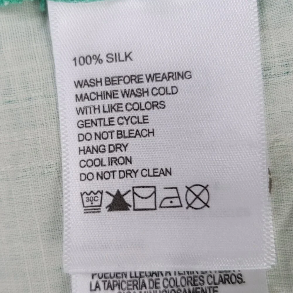 Tommy Bahama 100% Silk Bali Border Camp Shirt Size 2XLT - Picture 8 of 13